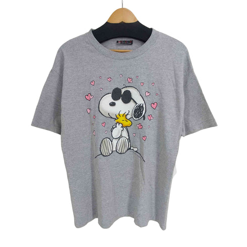 ピーナッツ PEANUTS 90 00S フロントキャラクタープリント S/S Tシャツ メンズ