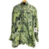 ガニー Ganni CHRINKLED SATIN ロング丈 シャツ レディース