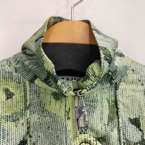 ガニー Ganni CHRINKLED SATIN ロング丈 シャツ レディース