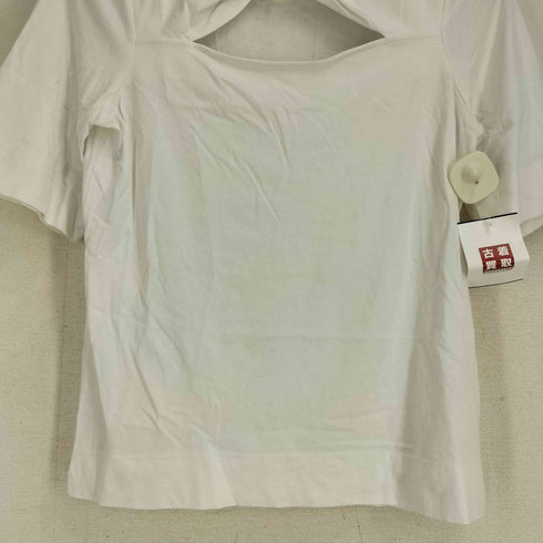 ガニー Ganni フロントツイスト オーガニックコットン S/S Tシャツ レディース JPN:S