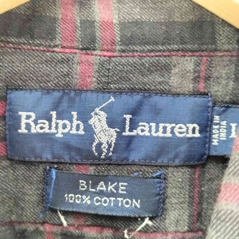 ラルフローレン RALPH LAUREN 90S BLAKE コットンボタンダウンチェックシャツ メンズ import:L