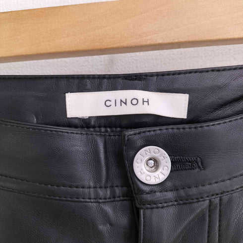チノ CINOH フェイクレザースリットパンツ レディース JPN:36