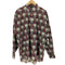 ドッカーズ DOCKERS 90S 紺タグ リーフ柄 ブロックチェック コットンボタンダウンシャツ メンズ import:L