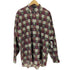 ドッカーズ DOCKERS 90S 紺タグ リーフ柄 ブロックチェック コットンボタンダウンシャツ メンズ import:L