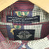 ドッカーズ DOCKERS 90S 紺タグ リーフ柄 ブロックチェック コットンボタンダウンシャツ メンズ import:L