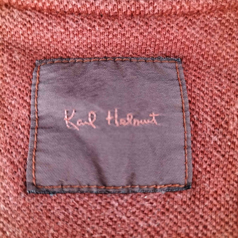 カールヘルム Karl Helmut 星条旗 ワッペン 鹿の子ポロシャツ レディース