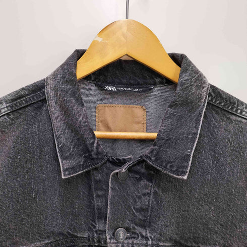 ザラ ZARA フェードカラー デニム ジャケット メンズ import:XL