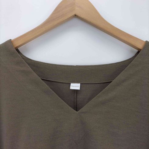 MUUET Vネック レーヨン Tシャツ レディース FREE