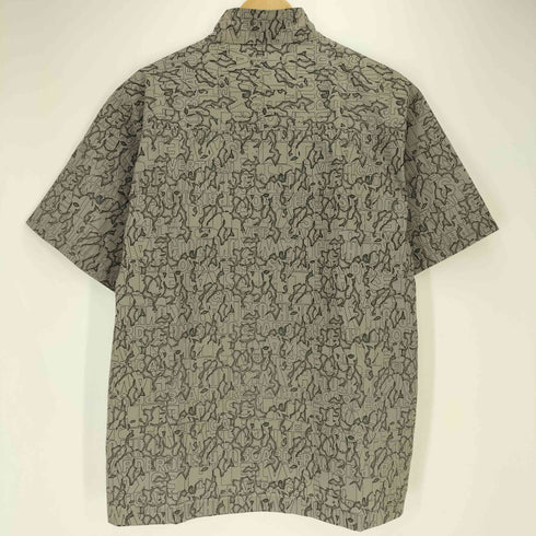 TONY HAWK 総柄 ジップ S/S シャツ メンズ import:L