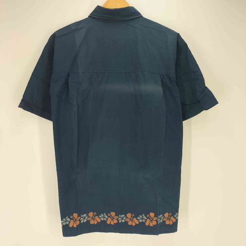 ベアー Bear 裾プリント ジップ S/S シャツ メンズ JPN:L