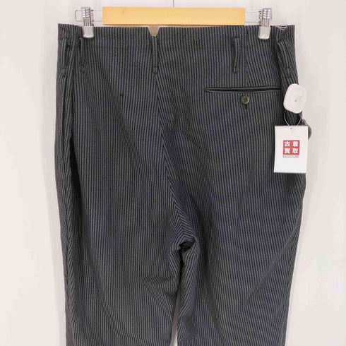 60-70S ストライプ柄 DEPONIRTフックボタン KEORI スラックスパンツ メンズ