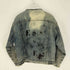 リーバイス Levis SAN FRANCISCO 80S USA製 SSS ESS ペイント ケミカルウォッシュ ボア デニム トラッカージャケット 88年製 メンズ import:L