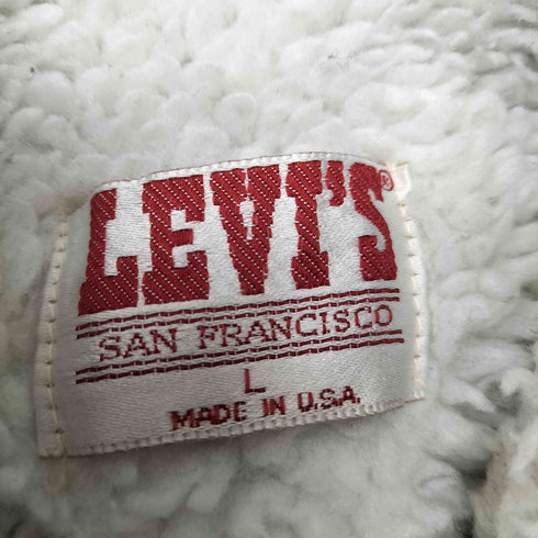 リーバイス Levis SAN FRANCISCO 80S USA製 SSS ESS ペイント ケミカルウォッシュ ボア デニム トラッカージャケット 88年製 メンズ import:L