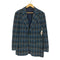 シアーズ Sears 70S proper care for knit garments チェック 背抜き 2B シングルブレスト テーラードジャケット メンズ US:42