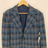 シアーズ Sears 70S proper care for knit garments チェック 背抜き 2B シングルブレスト テーラードジャケット メンズ US:42