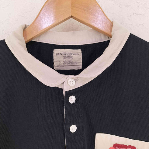 KENT&CURWEN 薔薇刺繍 長袖 ポロシャツ メンズ L