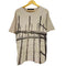 ノーアイディーブラック NO ID.BLACK 有刺鉄線 プリント クルーネックTシャツ メンズ ONE SIZE