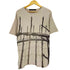 ノーアイディーブラック NO ID.BLACK 有刺鉄線 プリント クルーネックTシャツ メンズ ONE SIZE