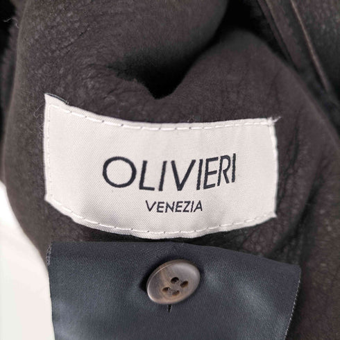 OLIVIERI イタリア製 裏地ファー ムートンコート レディース 38