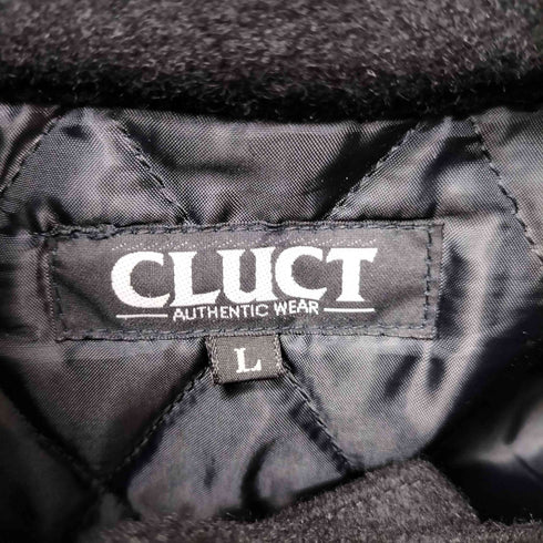 クラクト CLUCT クロスボタン 裏地キルティング レザー フラップポケット スイングトップ ウール ジャケット メンズ JPN:L