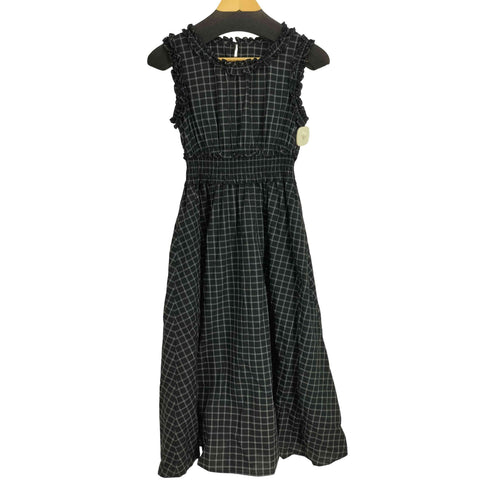 ナチュラルビューティーベーシック NATURAL BEAUTY BASIC 26SS チェックシャーリングワンピース レディース PS