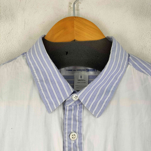 コムデギャルソンシャツ COMME des GARCONS SHIRT フランス製 フロントデザイン クレイジーパターン チェック L/S シャツ メンズ JPN:M