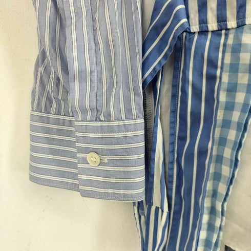 コムデギャルソンシャツ COMME des GARCONS SHIRT フランス製 フロントデザイン クレイジーパターン チェック L/S シャツ メンズ JPN:M