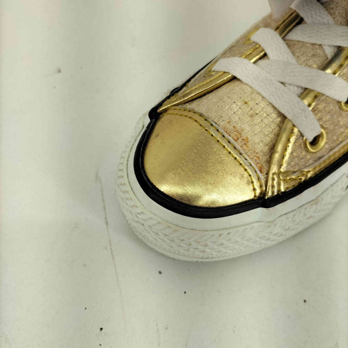 コンバースオールスター CONVERSE ALLSTAR メタリック ゴールド ローカットスニーカー レディース JPN:23
