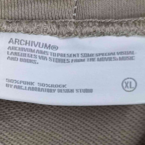 ARCHIVUM フロントプリント ジップフーディ メンズ JPN:XL