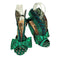 Irregular Choice メタリックグリーン リボンモチーフ ハイヒール レディース JPN:38