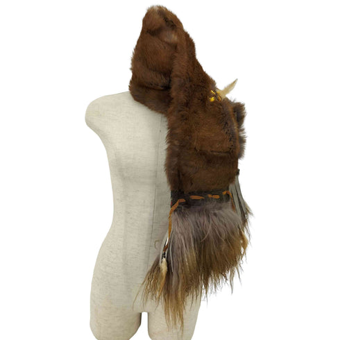 ラビット ラムファーマフラー レディース