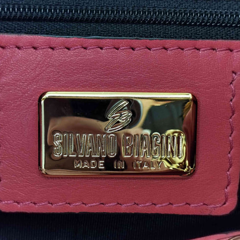 SILVANO BIAGINI イール&ポニーレザー マルチカラーハンドバッグ レディース