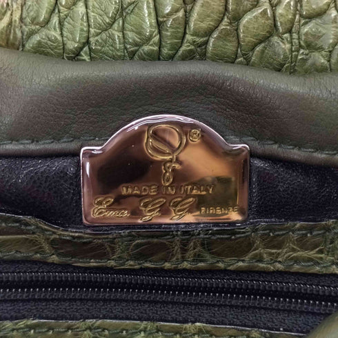 Emma G.G FIRENZE イタリア製 シルキークロコダイルバッグ Y2K レディース