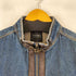 PERSONS JEANS フェイクレザー切替 デニムベスト メンズ 3L