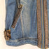 PERSONS JEANS フェイクレザー切替 デニムベスト メンズ 3L