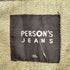 PERSONS JEANS フェイクレザー切替 デニムベスト メンズ 3L