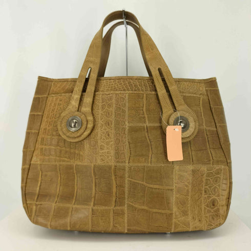 CROCOLUX クロコダイルレザー 2WAY トートバッグ レディース