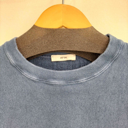 エイトン ATON NATURAL DYE URAKE OVERSIZED SWEAT メンズ 00