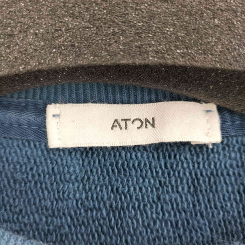 エイトン ATON NATURAL DYE URAKE OVERSIZED SWEAT メンズ 00
