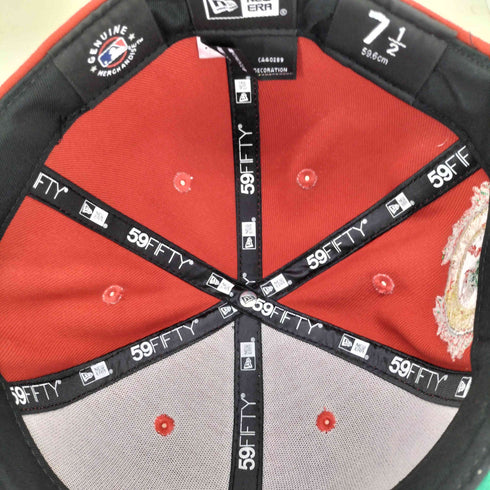 ニューエラ NEW ERA 59FIFTY CALDINAL ベースボールキャップ つば裏 グリーン メンズ 7 2/1