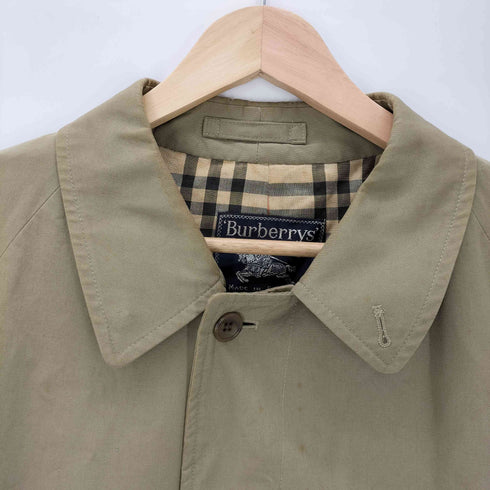 バーバリーズ BURBERRYS 80-90S OLD MADE IN ENGLAND 英国製 裏地ノバチェック バルマカーン ステンカラー コート メンズ