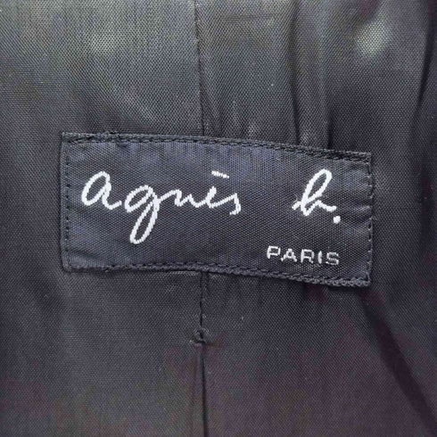 アニエスベー agnes b. PARIS 90S OLD サンライズ期 MADE IN FRANCE フランス製 ストライプ 3B テーラード ジャケット レディース
