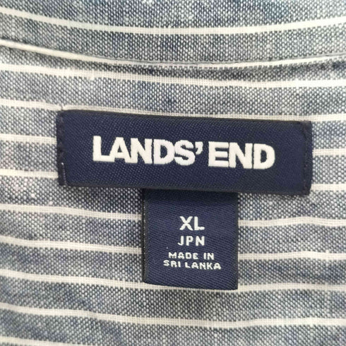 ランズエンド LANDS END 刺繍 ストライプスキッパーシャツ レディース XL
