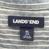 ランズエンド LANDS END 刺繍 ストライプスキッパーシャツ レディース XL