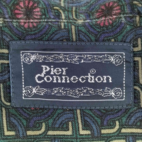 PIER CONNECTION 総柄 L/S ポケットシャツ メンズ import:L