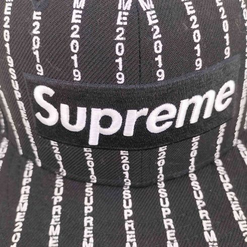 シュプリーム Supreme Text Stripe New Era Cap メンズ 7 3/8