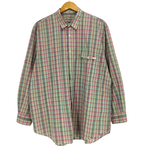 パパス papas フラップポケット マドラスチェック L/S シャツ メンズ JPN:L