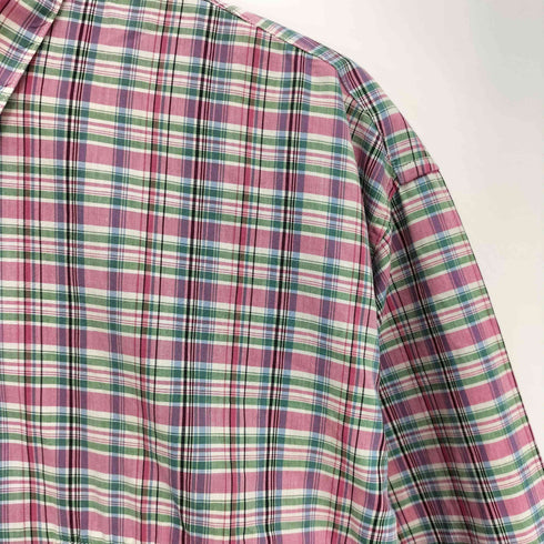 パパス papas フラップポケット マドラスチェック L/S シャツ メンズ JPN:L