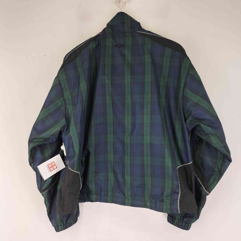 アンブロ UMBRO 90S チェック柄 ジップジャケット メンズ import:M