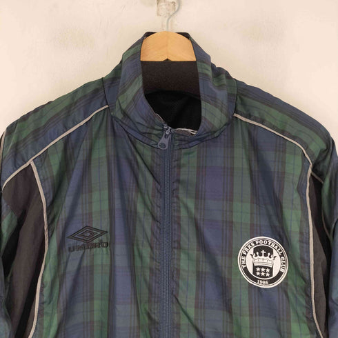 アンブロ UMBRO 90S チェック柄 ジップジャケット メンズ import:M
